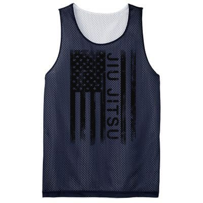 Jiu Jitsu Martial Arts American Flag Mesh Reversible Basketball Jersey Tank