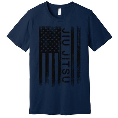 Jiu Jitsu Martial Arts American Flag Premium T-Shirt