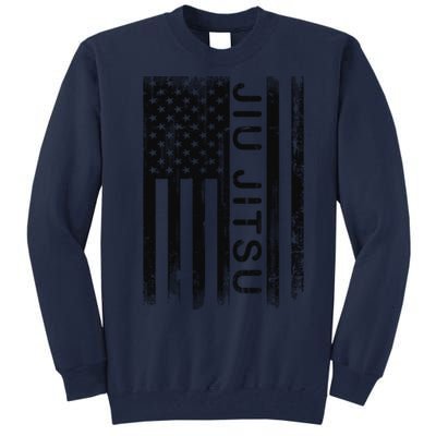 Jiu Jitsu Martial Arts American Flag Tall Sweatshirt