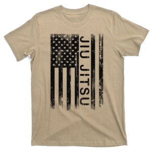 Jiu Jitsu Martial Arts American Flag T-Shirt