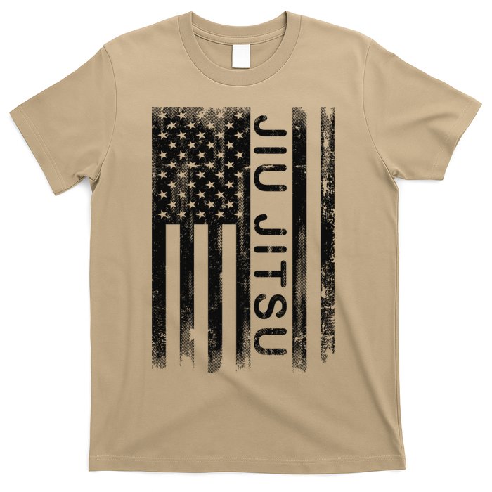 Jiu Jitsu Martial Arts American Flag T-Shirt