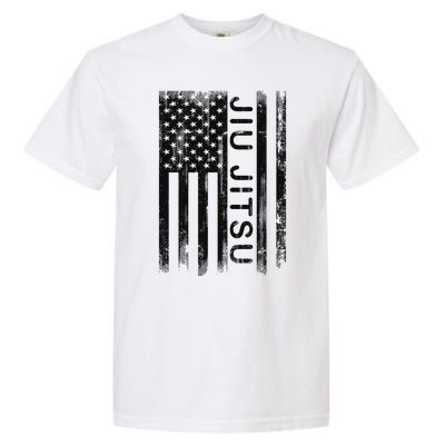 Jiu Jitsu Martial Arts American Flag Garment-Dyed Heavyweight T-Shirt