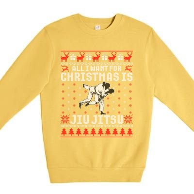 Jiu Jitsu Mma Bjj Funny Christmas Ugly Xmas Sweater Gift Premium Crewneck Sweatshirt