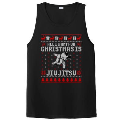 Jiu Jitsu Mma Bjj Funny Christmas Ugly Xmas Sweater Gift PosiCharge Competitor Tank