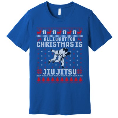 Jiu Jitsu Mma Bjj Funny Christmas Ugly Xmas Sweater Gift Premium T-Shirt