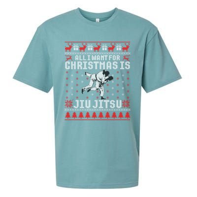 Jiu Jitsu Mma Bjj Funny Christmas Ugly Xmas Sweater Gift Sueded Cloud Jersey T-Shirt