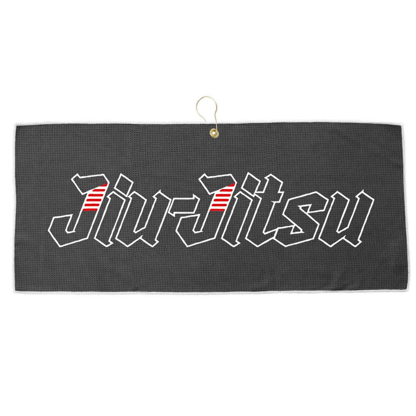 Jiu Jitsu Martial Arts Self Defense Sparring Grappling Large Microfiber Waffle Golf Towel