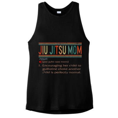 Jiu Jitsu Mom Definition BJJ MMA Jujitsu Martial Ladies PosiCharge Tri-Blend Wicking Tank