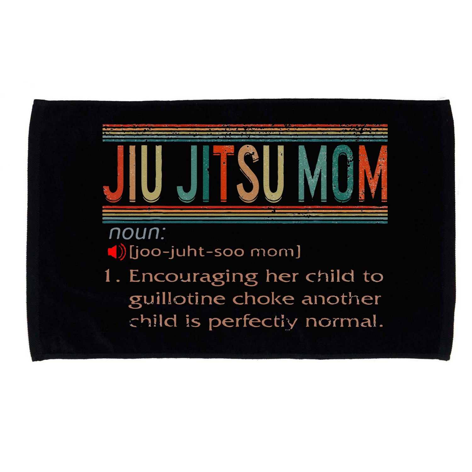 Jiu Jitsu Mom Definition BJJ MMA Jujitsu Martial Microfiber Hand Towel