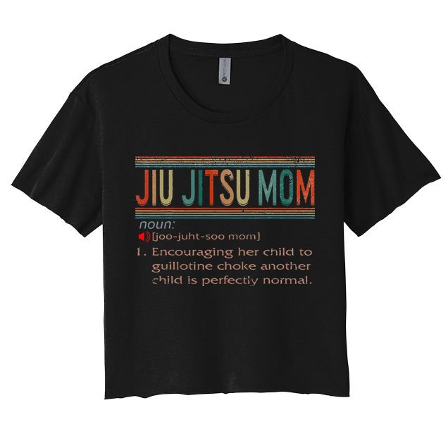 Jiu Jitsu Mom Definition BJJ MMA Jujitsu Martial Crop Top