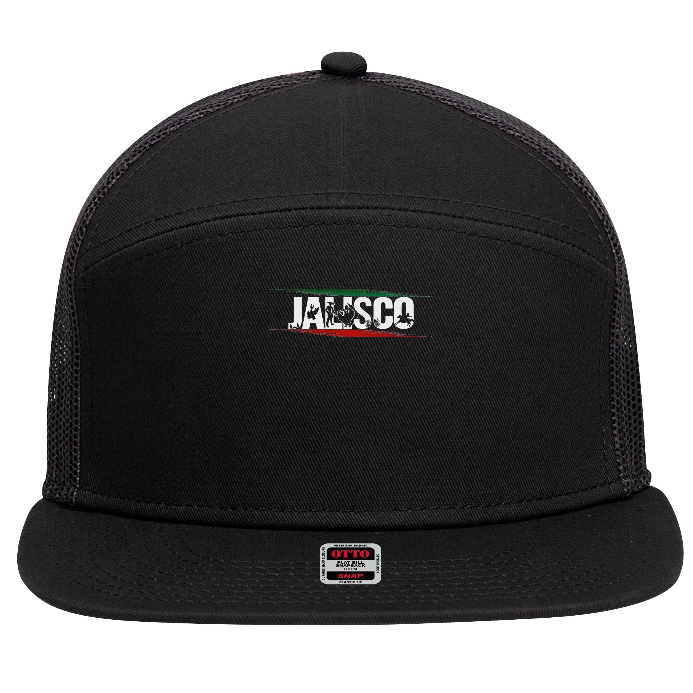Jeyfel . Jalisco, Mexico. Mexican  7 Panel Mesh Trucker Snapback Hat