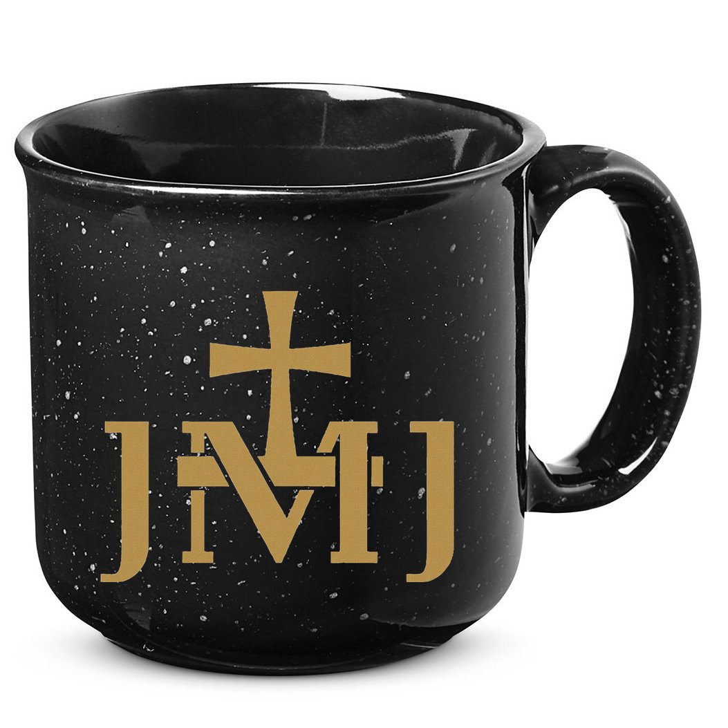 Jmj Jesus Mary Saint Joseph Insignia Catholic 15oz Campfire Ceramic Mug