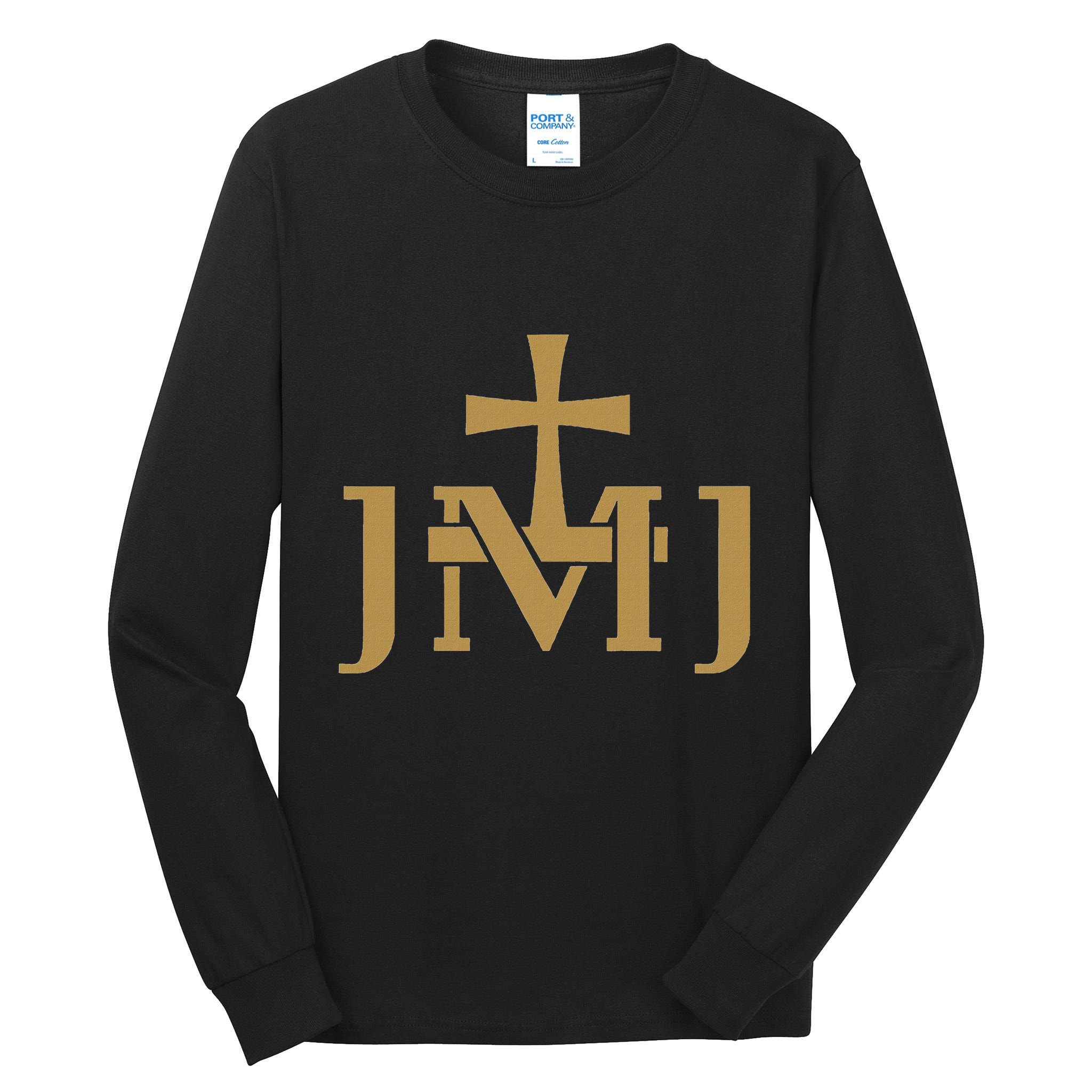 Jmj Jesus Mary Saint Joseph Insignia Catholic Tall Long Sleeve T-Shirt