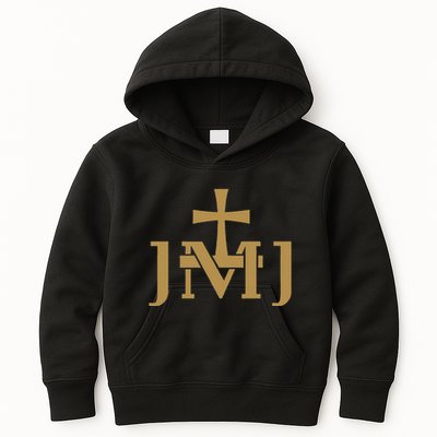 Jmj Jesus Mary Saint Joseph Insignia Catholic Kids Hoodie