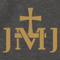 Jmj Jesus Mary Saint Joseph Insignia Catholic Vector Backpack