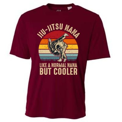 Jiu Jitsu Nana Like A Normal Nana But Cooler Funny Dad Gifts Retro Plus Size Cooling Performance Crew T-Shirt