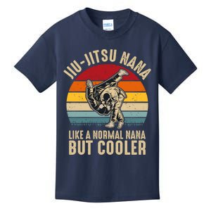 Jiu Jitsu Nana Like A Normal Nana But Cooler Funny Dad Gifts Retro Plus Size Kids T-Shirt