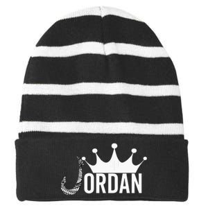 Jordan Striped Beanie with Solid Band