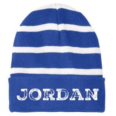 Jordan Striped Beanie with Solid Band