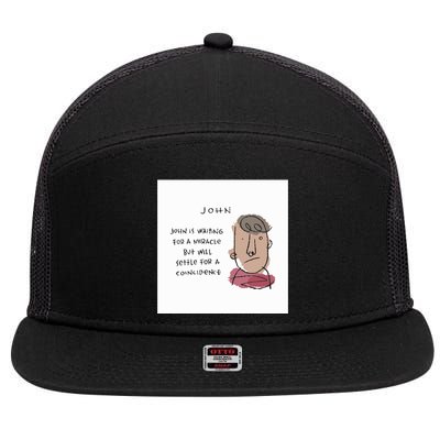 John 7 Panel Mesh Trucker Snapback Hat