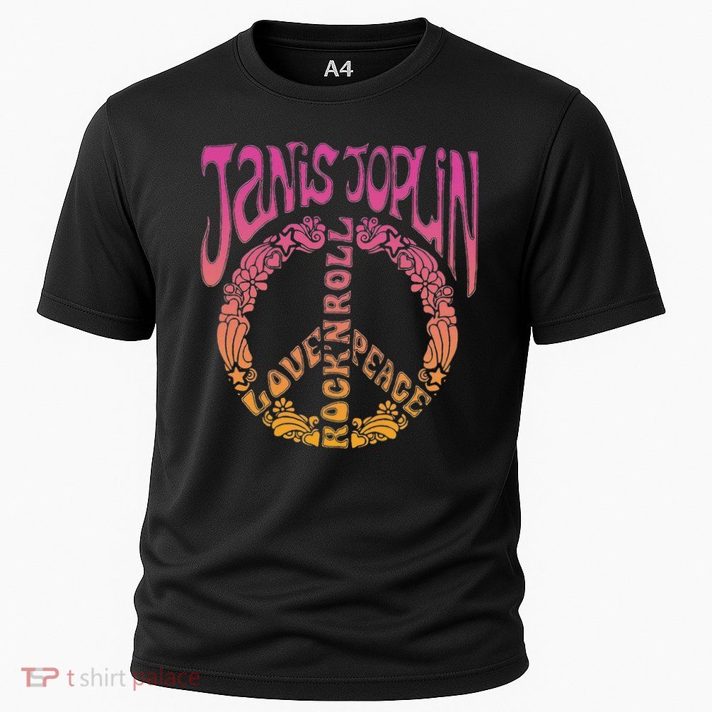 Janis Joplin Peace Art Nouveau Cooling Performance Crew T-Shirt
