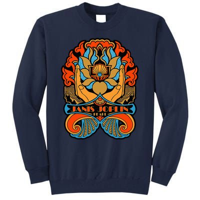 J.Anis Joplin Pearl Art Nouveau Lotus Flower Tall Sweatshirt