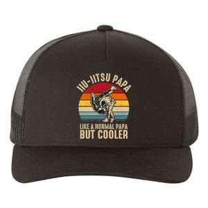 Jiu Jitsu Papa Like A Normal Papa But Cooler Funny Dad Gifts Retro Plus Size Yupoong Adult 5-Panel Trucker Hat