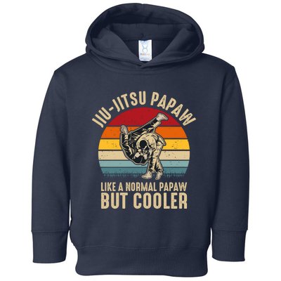 Jiu Jitsu Papaw Like A Normal Papaw But Cooler Funny Dad Gifts Retro Plus Size Toddler Hoodie