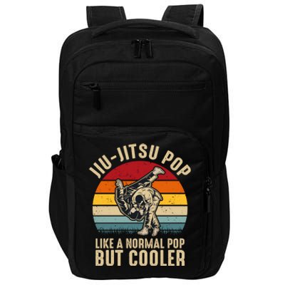 Jiu Jitsu Pop Like A Normal Pop But Cooler Funny Dad Gifts Retro Plus Size Impact Tech Backpack