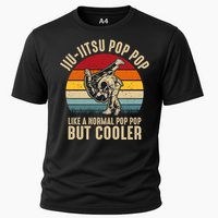 Jiu Jitsu Pop Pop Like A Normal But Cooler Funny Dad Gifts Retro Plus Size Cooling Performance Crew T-Shirt