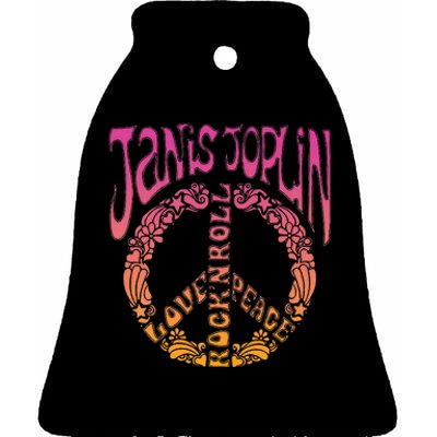 J.A.N.I.S J.O.P.L.I.N Peace Art Nouveau Ceramic Bell Ornament