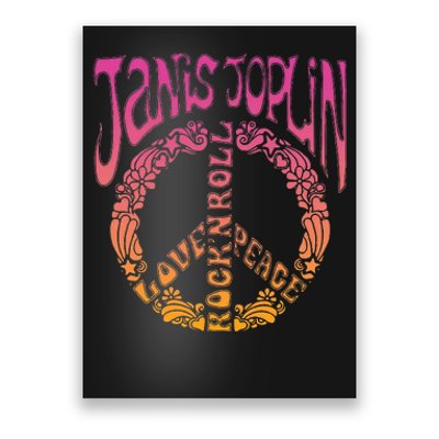 J.A.N.I.S J.O.P.L.I.N Peace Art Nouveau Poster