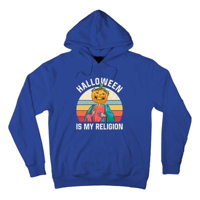 Jackolantern Jesus Pumpkin Halloween Is My Religion Gift Hoodie