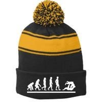 Jiu Jitsu Put Your Gi On It's Cuddle Time BJJ Funny Stripe Pom Pom Beanie