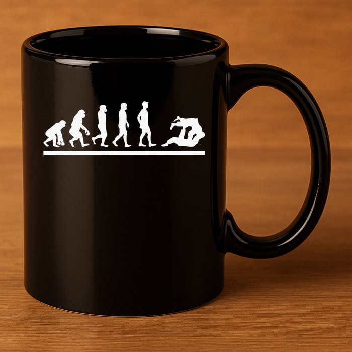 Jiu Jitsu Put Your Gi On It's Cuddle Time BJJ Funny 11oz C Handle Ceramic Mug