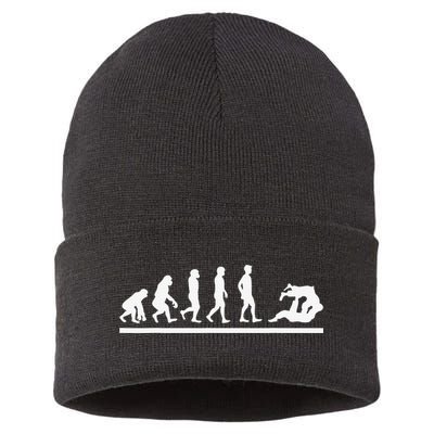 Jiu Jitsu Put Your Gi On It's Cuddle Time BJJ Funny Sustainable Knit Beanie