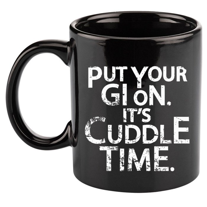 Jiu Jitsu Put Your Gi On ItS Cuddle Time Bjj Funny 11oz C Handle Ceramic Mug