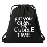 Jiu Jitsu Put Your Gi On ItS Cuddle Time Bjj Funny Drawstring Bag
