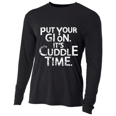 Jiu Jitsu Put Your Gi On ItS Cuddle Time Bjj Funny Cooling Performance Long Sleeve Crew