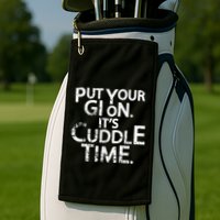 Jiu Jitsu Put Your Gi On ItS Cuddle Time Bjj Funny Golf Towel