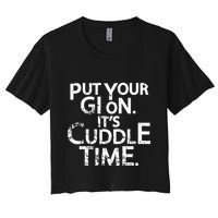 Jiu Jitsu Put Your Gi On ItS Cuddle Time Bjj Funny Crop Top
