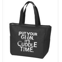 Jiu Jitsu Put Your Gi On ItS Cuddle Time Bjj Funny Zip Tote Bag