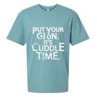 Jiu Jitsu Put Your Gi On ItS Cuddle Time Bjj Funny Sueded Cloud Jersey T-Shirt