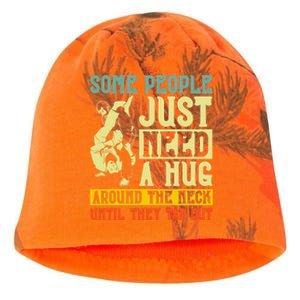 Jiu Jitsu Some People Need A Hug BJJ MMA Jujitsu Kati - Camo Knit Beanie