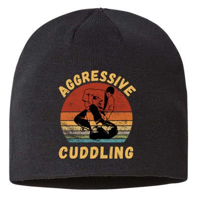 Jiu Jitsu Shirts Aggressive Cuddling Vintage BJJ MMA Jujitsu Sustainable Beanie