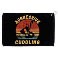 Jiu Jitsu Shirts Aggressive Cuddling Vintage BJJ MMA Jujitsu Grommeted Golf Towel