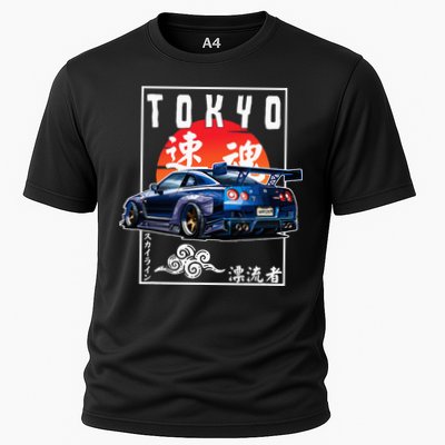 Jdm Japanese Streetwear Tokyo R34 Car Drift Car Lovers Performance Shirt
