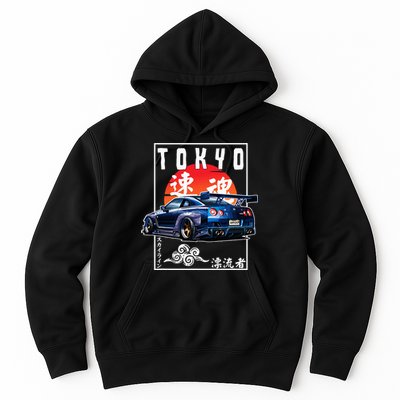 Jdm Japanese Streetwear Tokyo R34 Car Drift Car Lovers Hoodie