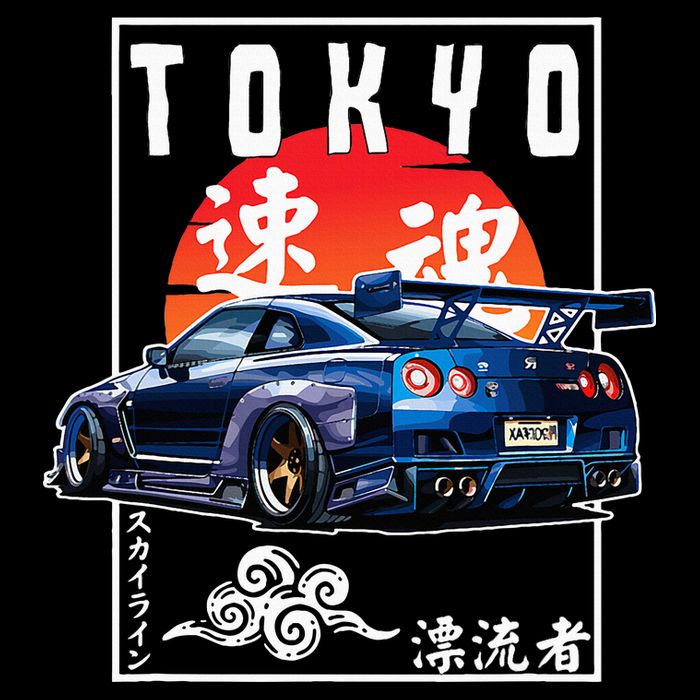 Jdm Japanese Streetwear Tokyo R34 Car Drift Car Lovers Visor