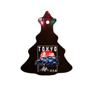 Jdm Japanese Streetwear Tokyo R34 Car Drift Car Lovers Ceramic Tree Ornament